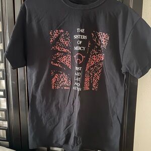 Gildan Black Tee with Pink Graphic "The Sisters of Mercy"